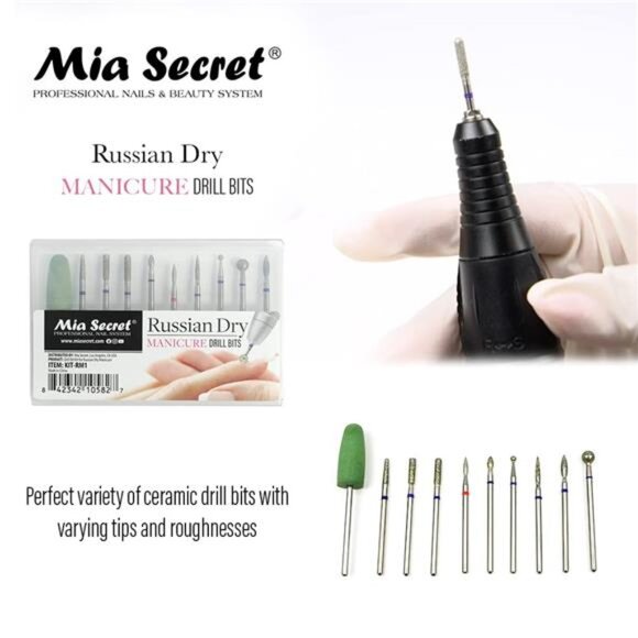 PROFESSIONAL RUSSIAN DRY Manicure Drill bit set - Picture 2 of 6